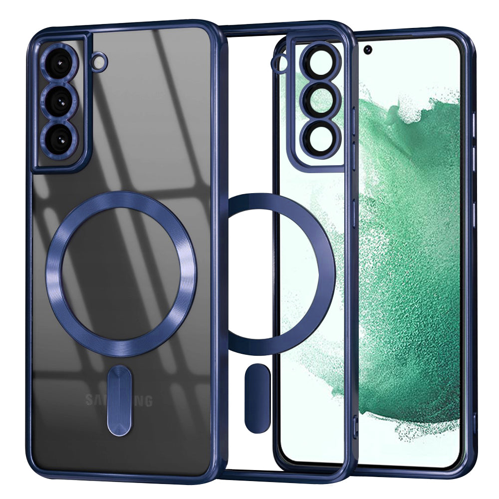 Techsuit - Luxury Crystal MagSafe - Samsung Galaxy S22 Plus 5G - Deep Blue