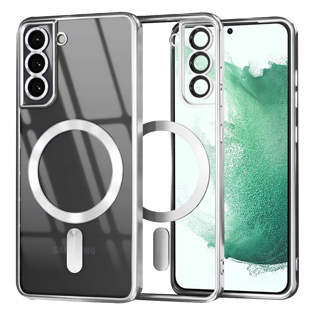 Techsuit - Luxury Crystal MagSafe - Samsung Galaxy S22 Plus 5G - Silver