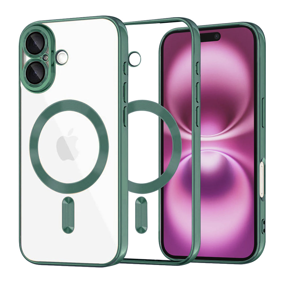 Techsuit - Luxury Crystal MagSafe - iPhone 16 Plus - Deep Green