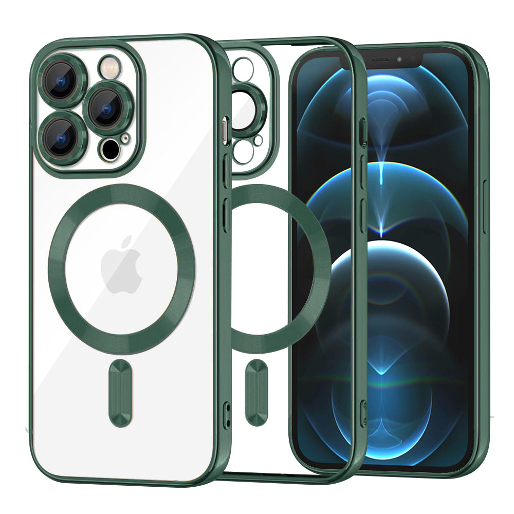 Techsuit - Luxury Crystal MagSafe - iPhone 12 Pro Max - Deep Green