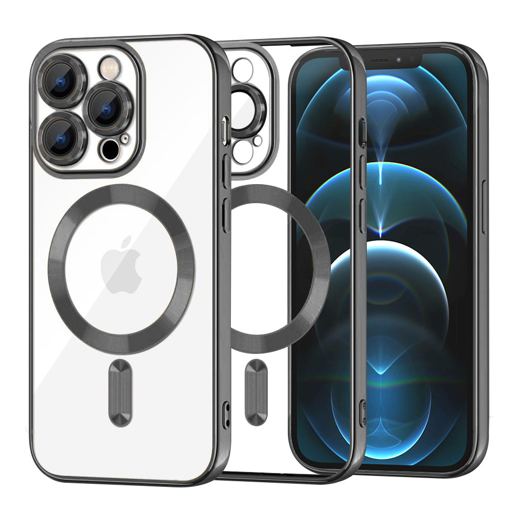 Techsuit - Luxury Crystal MagSafe - iPhone 12 Pro Max - Black