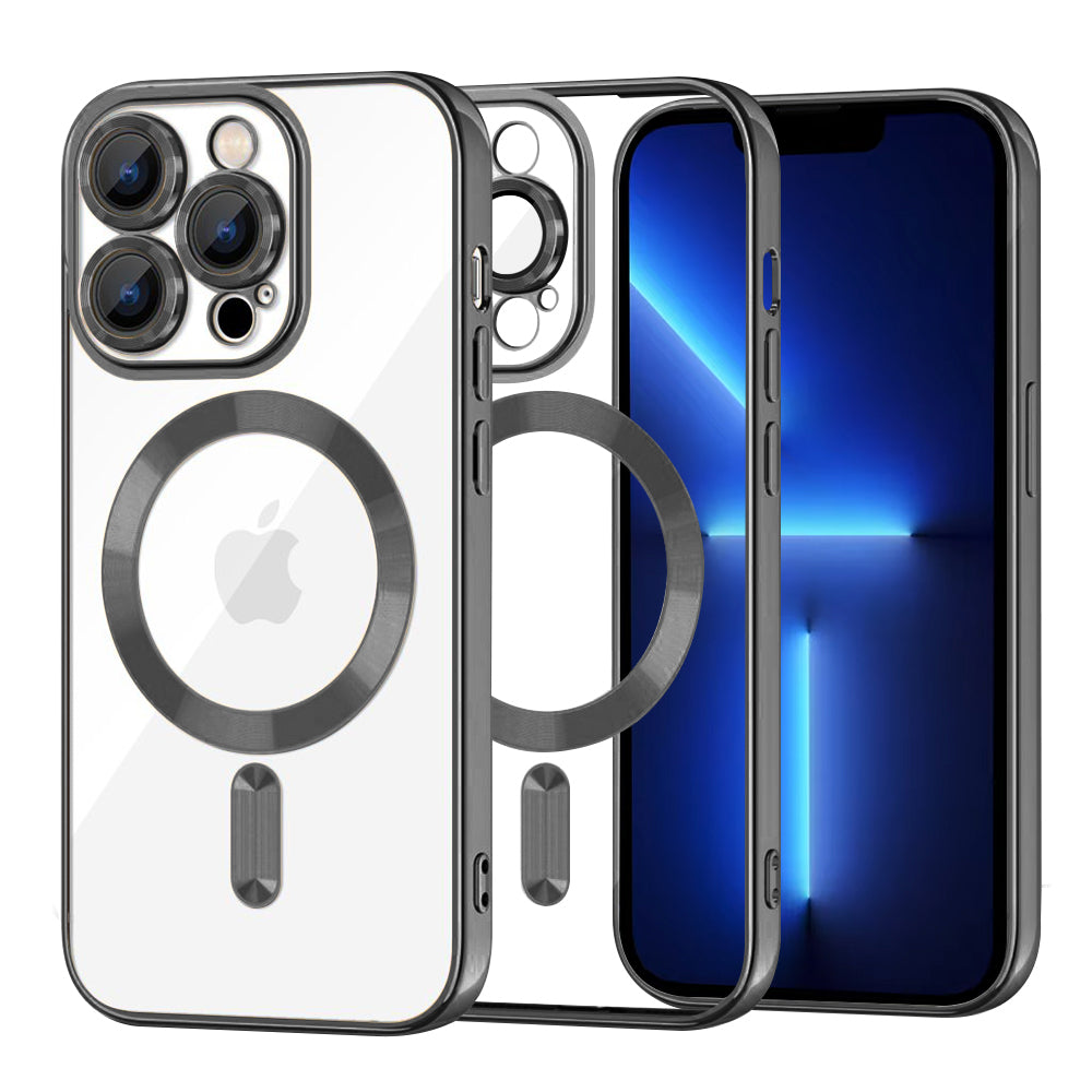 Techsuit - Luxury Crystal MagSafe - iPhone 13 Pro Max - Black