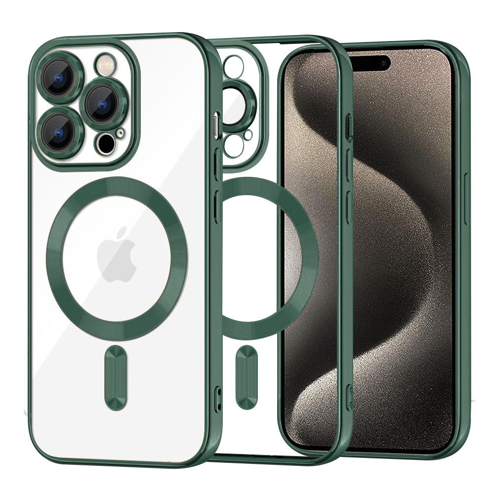 Techsuit - Luxury Crystal MagSafe - iPhone 15 Pro Max - Deep Green