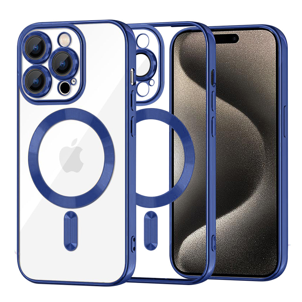 Techsuit - Luxury Crystal MagSafe - iPhone 15 Pro Max - Deep Blue