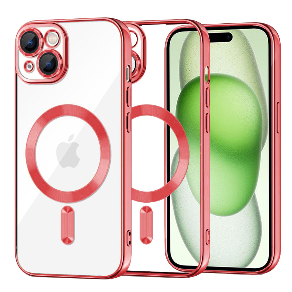 Techsuit - Luxury Crystal MagSafe - iPhone 15 Plus - Red