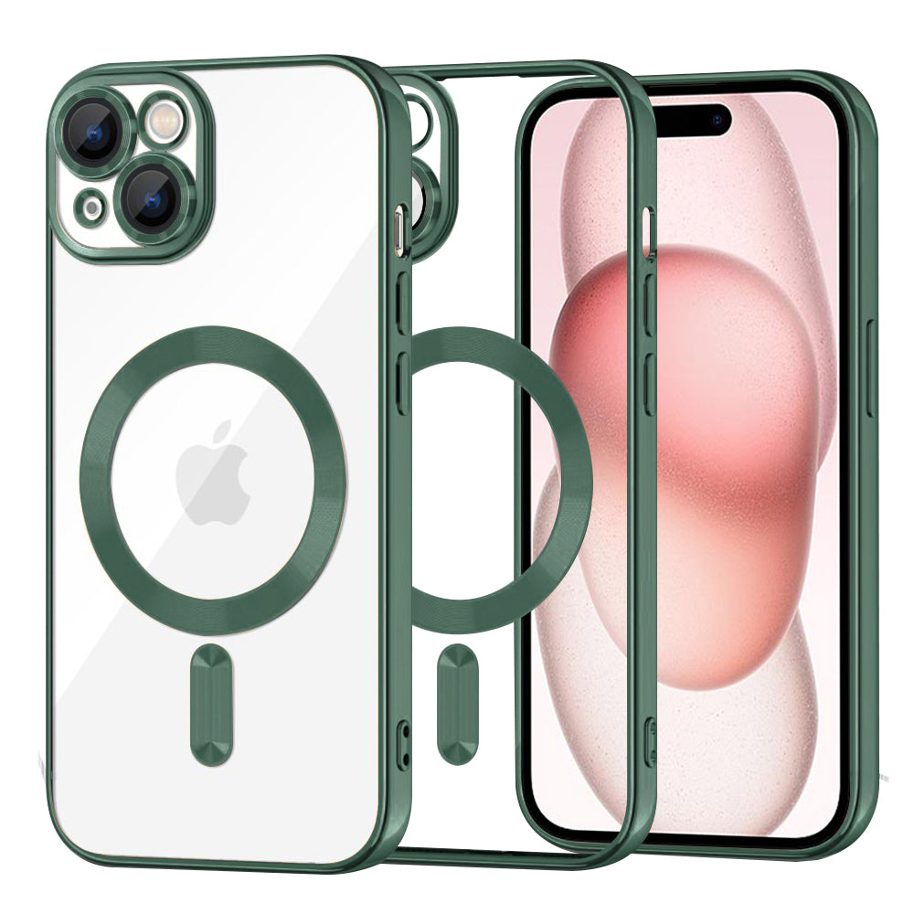 Techsuit - Luxury Crystal MagSafe - iPhone 15 - Deep Green