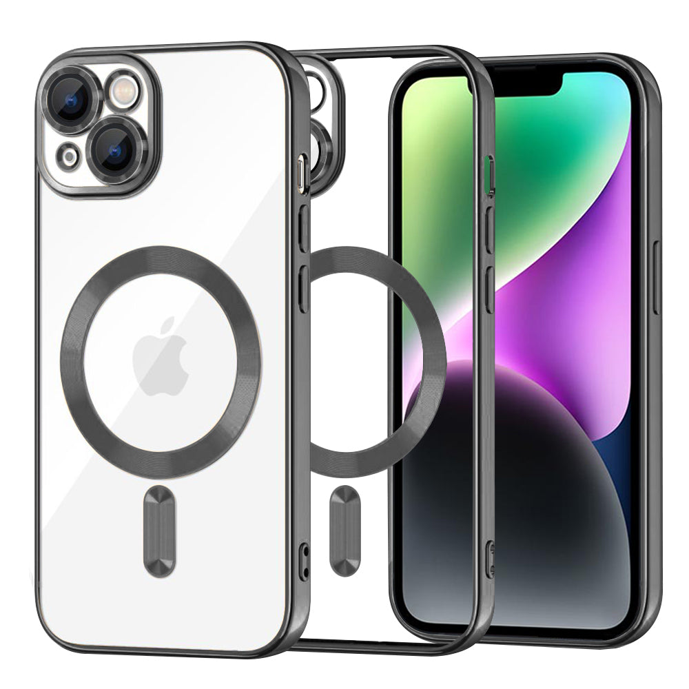 Techsuit - Luxury Crystal MagSafe - iPhone 14 - Black