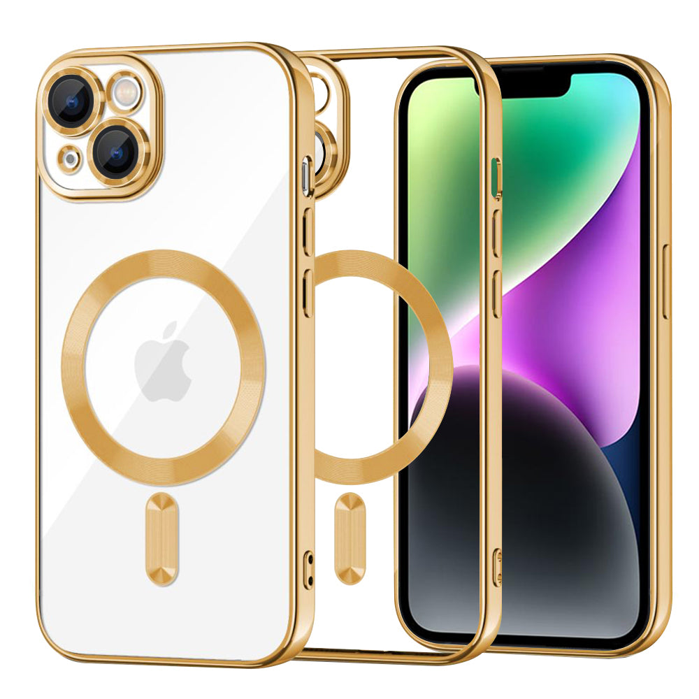 Techsuit - Luxury Crystal MagSafe - iPhone 14 - Gold