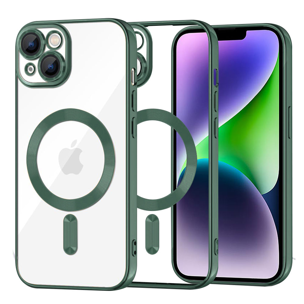 Techsuit - Luxury Crystal MagSafe - iPhone 14 Plus - Deep Green