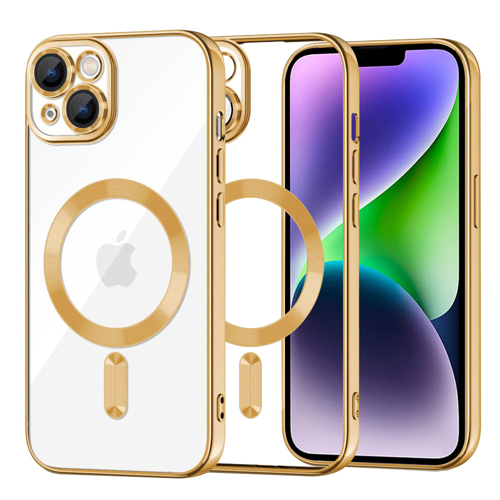 Techsuit - Luxury Crystal MagSafe - iPhone 14 Plus - Gold