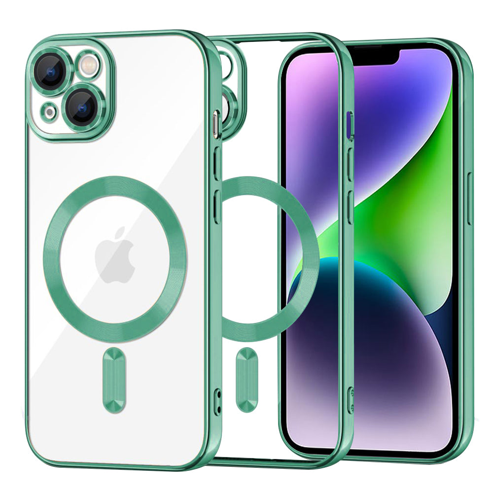 Techsuit - Luxury Crystal MagSafe - iPhone 14 Plus - Light Green
