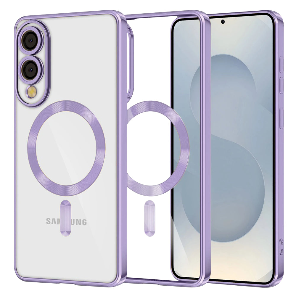 Techsuit - Luxury Crystal MagSafe - Samsung Galaxy S25 Edge - Light Purple