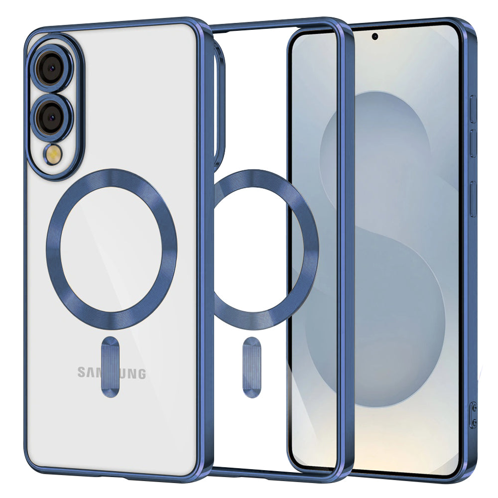 Techsuit - Luxury Crystal MagSafe - Samsung Galaxy S25 Edge - Deep Blue