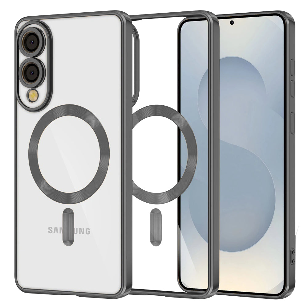 Techsuit - Luxury Crystal MagSafe - Samsung Galaxy S25 Edge - Black