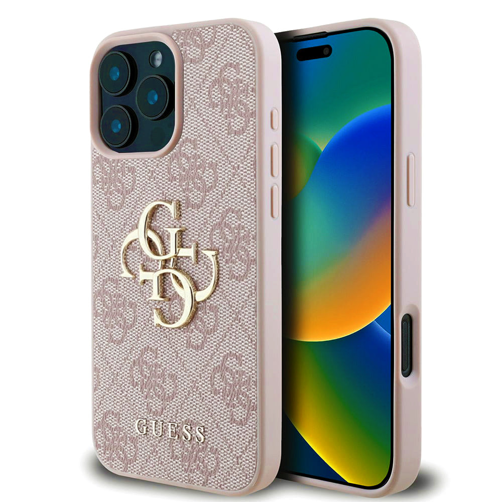 Guess - Hardcase 4G Big Logo (GUHCP16L4GMGPI) - iPhone 16 Pro - Pink
