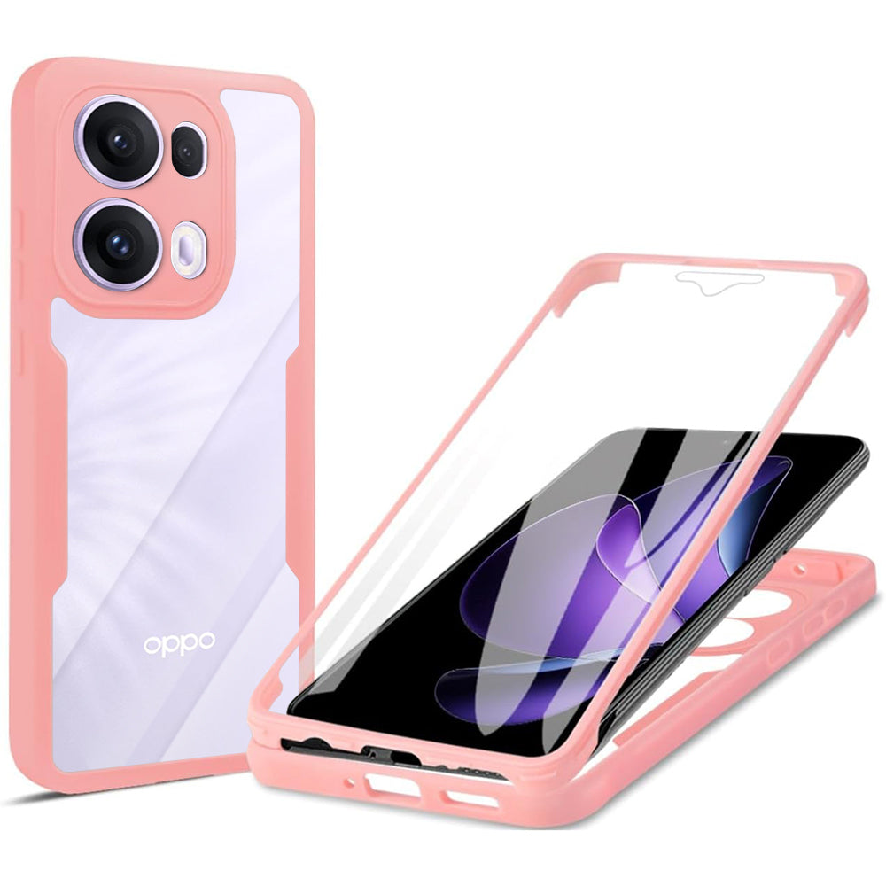 Techsuit - ColorVerse 360 Series + Screen Protector - Oppo Reno13 Pro - Pink
