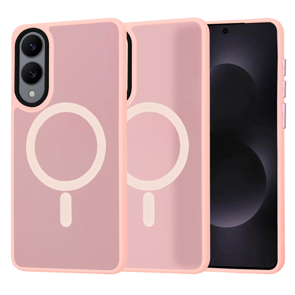 Techsuit - HaloFrost MagSafe Series - Samsung Galaxy S25 Edge - Dreamy Pink