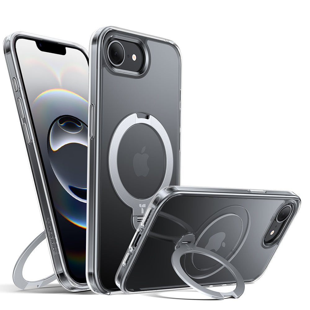 Torras - Ostand Spin MagSafe Series - iPhone 16e - Clear