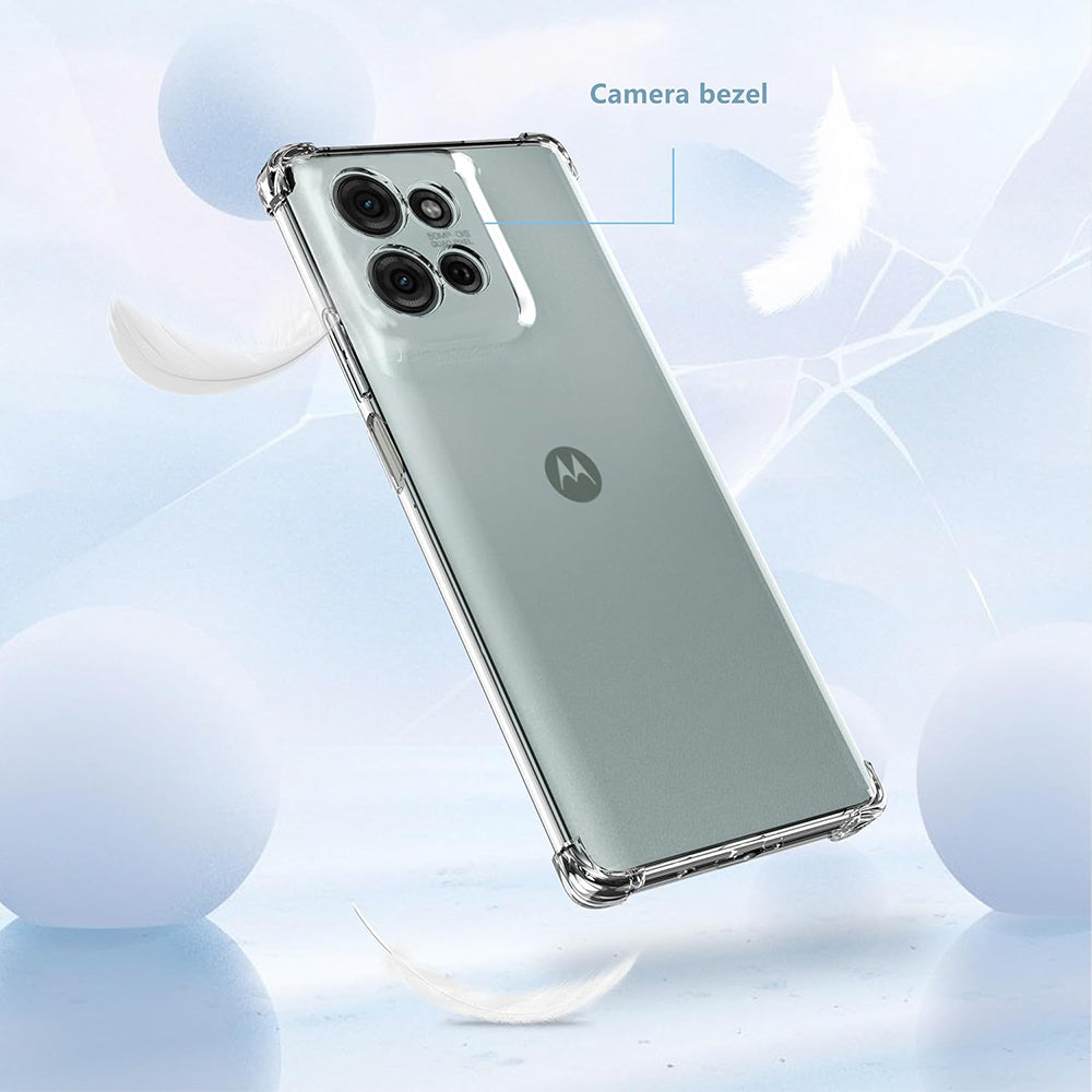 Techsuit - Shockproof Clear Silicone - Motorola Moto G75 - Clear