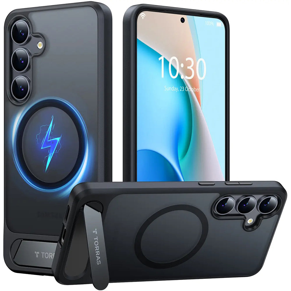 Torras - Pstand MagSafe - Samsung Galaxy S25 - Black