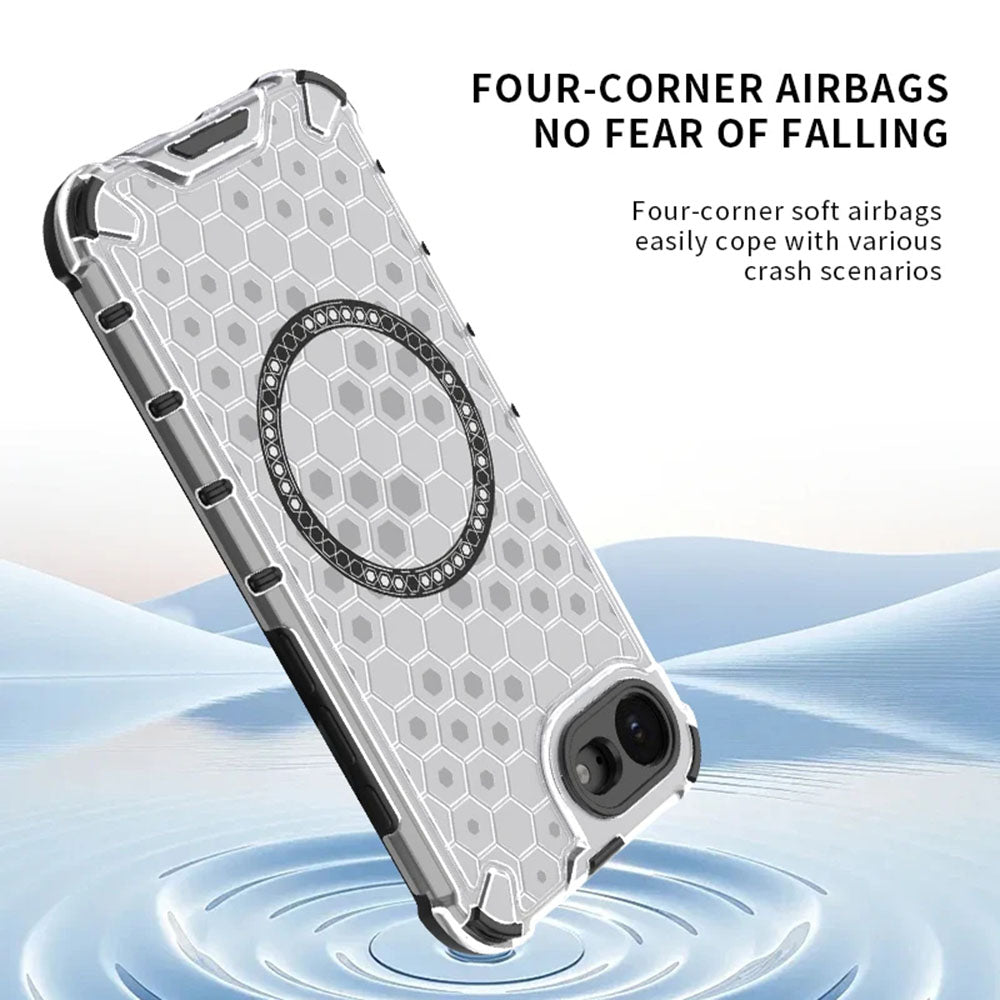 Techsuit - HoneyComb Shield MagSafe - iPhone 16e - White