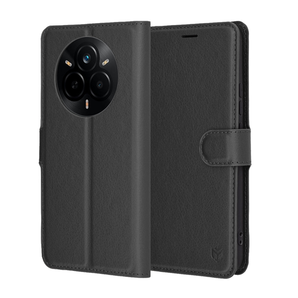 Techsuit - Leather Folio - Realme 14 Pro - Black