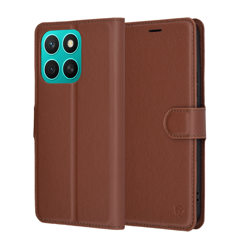 Techsuit - Leather Folio - Honor X8c - Brown