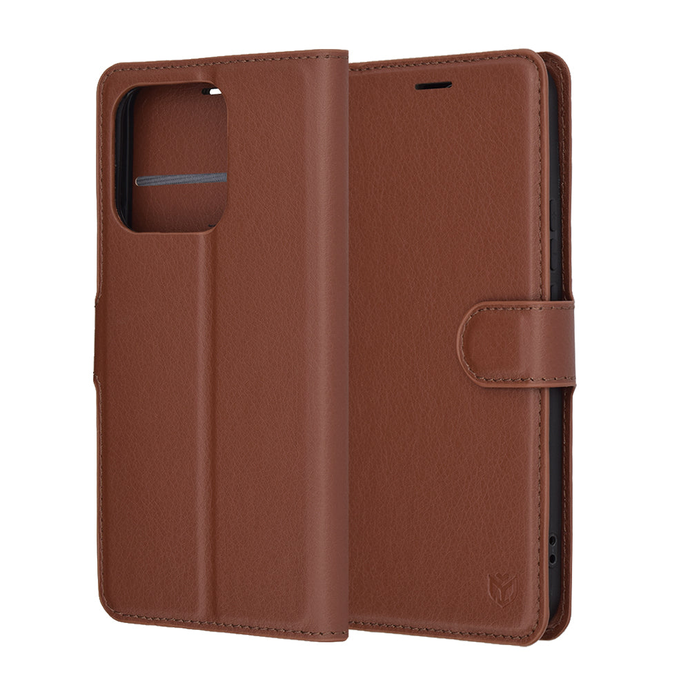 Techsuit - Leather Folio - Honor X8c - Brown