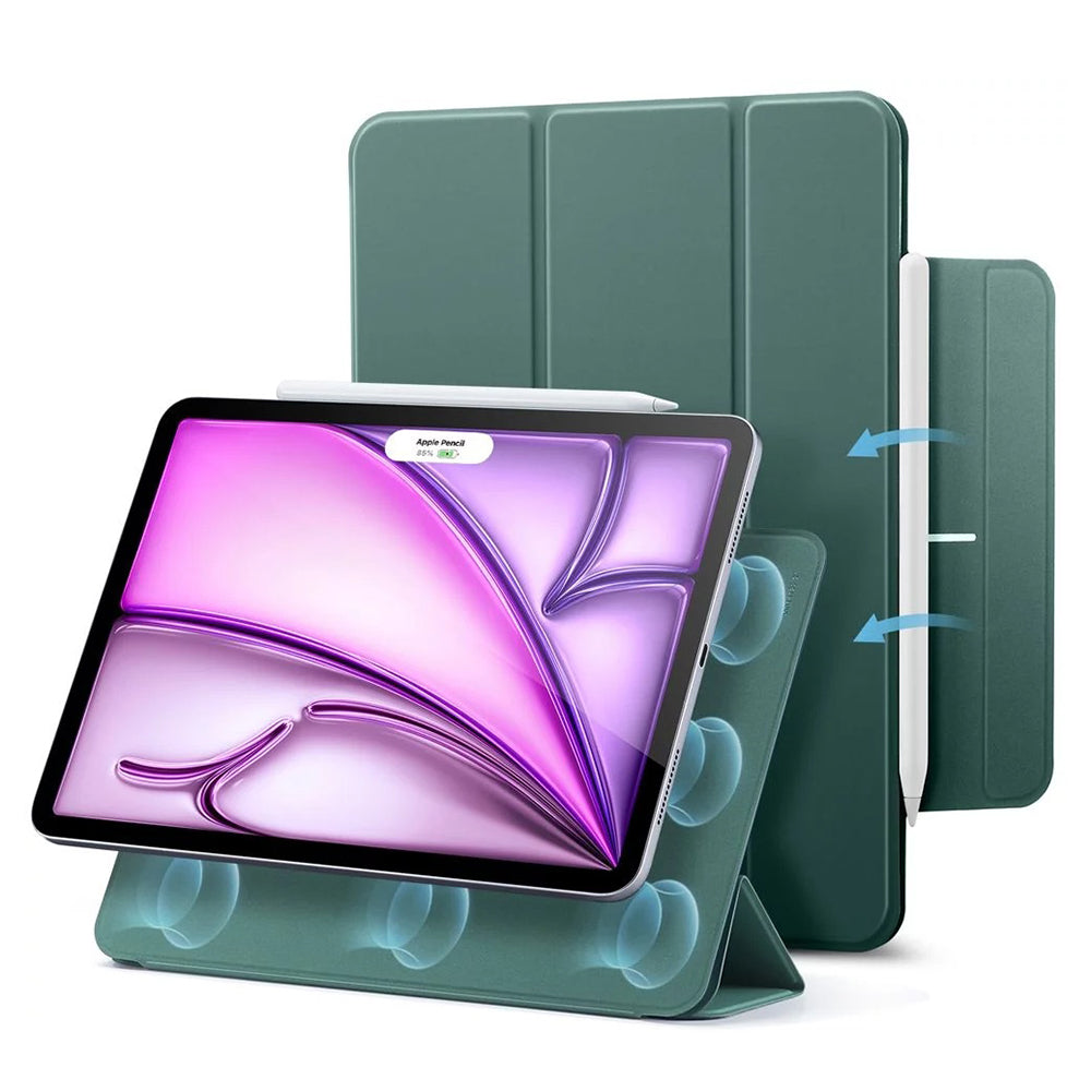 ESR - Rebound Magnetic - iPad Pro 12.9 (2020/2021/2022) / Air 13 (2024) / Air 13 (2025) - Forest Green