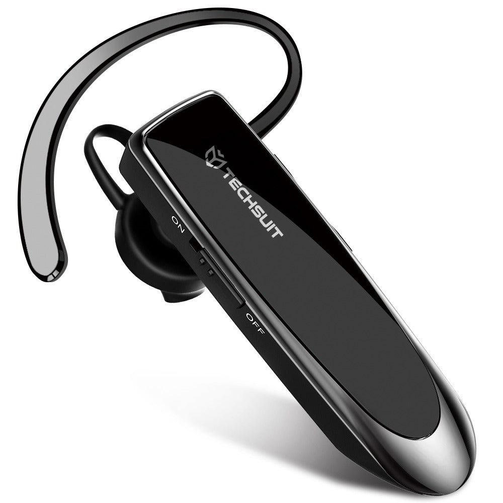 Techsuit - Premium Bluetooth Headset UrbanEar (CB1) - HandsFree, Type-C, Noise Cancelling, Light & Comfortable - Black