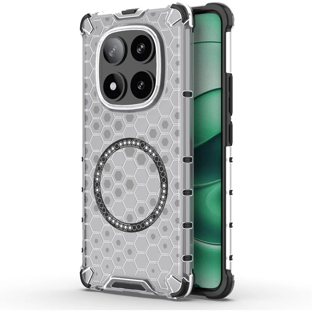 Techsuit - HoneyComb Shield MagSafe - Xiaomi Redmi Note 14 Pro 5G / Poco X7 - White
