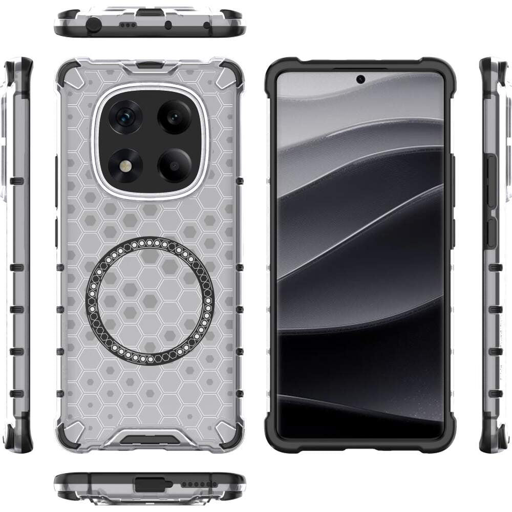 Techsuit - HoneyComb Shield MagSafe - Xiaomi Redmi Note 14 Pro 5G / Poco X7 - White