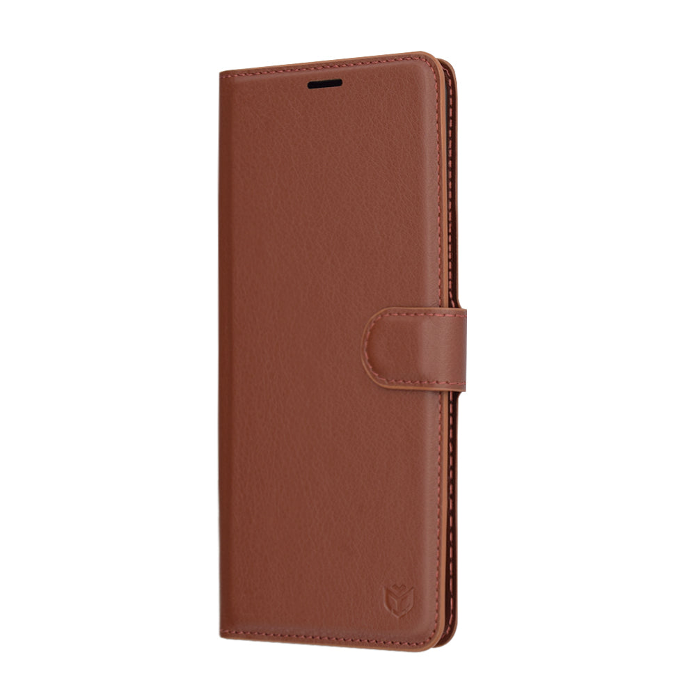 Techsuit - Leather Folio - Xiaomi Redmi Note 14 Pro 4G - Brown