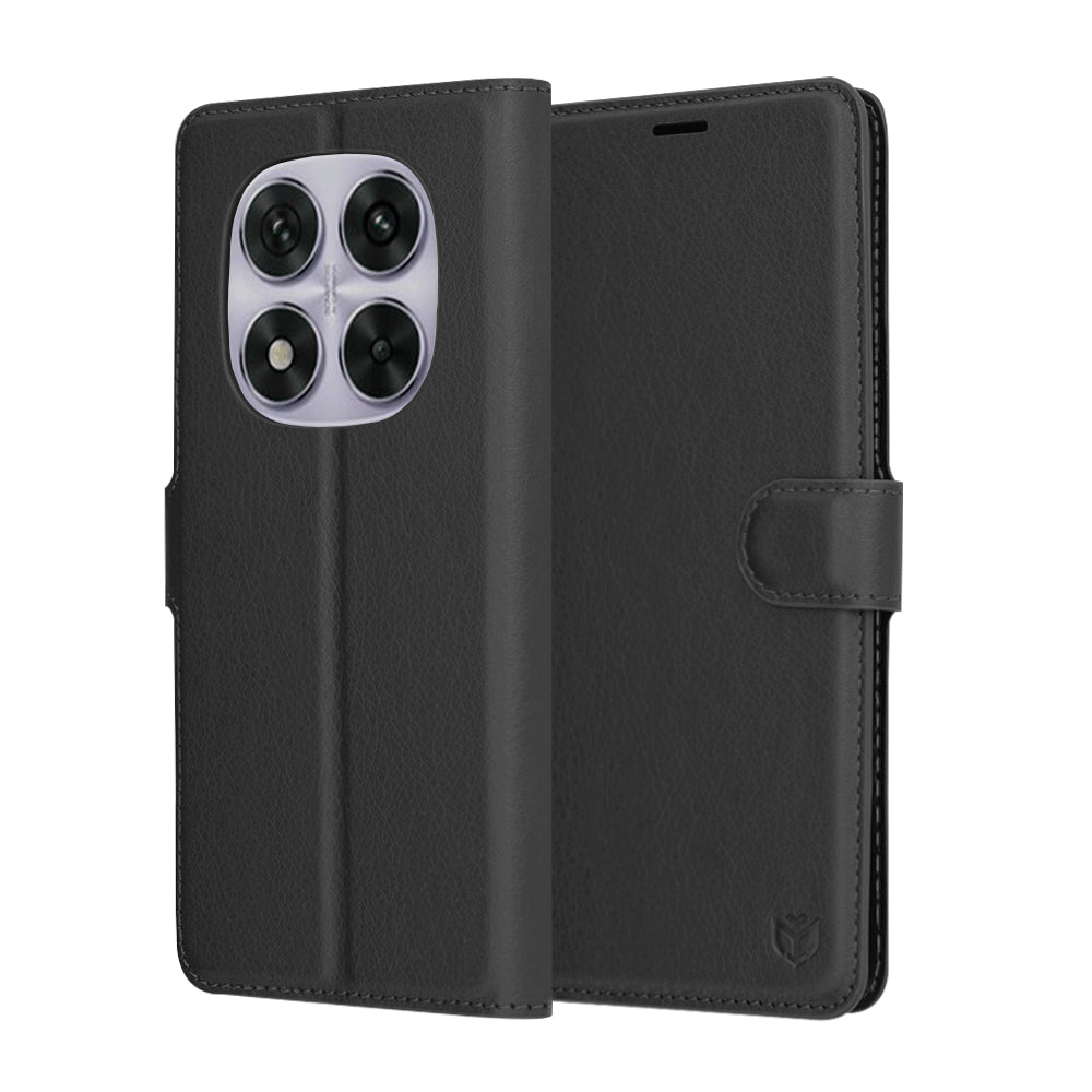 Techsuit - Leather Folio - Xiaomi Redmi Note 14 Pro 5G / Redmi Note 14 Pro+ 5G / Poco X7 - Black