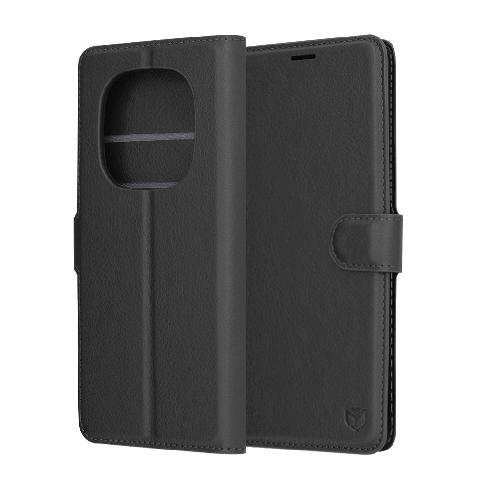 Techsuit - Leather Folio - Xiaomi Redmi Note 14 Pro 5G / Redmi Note 14 Pro+ 5G / Poco X7 - Black