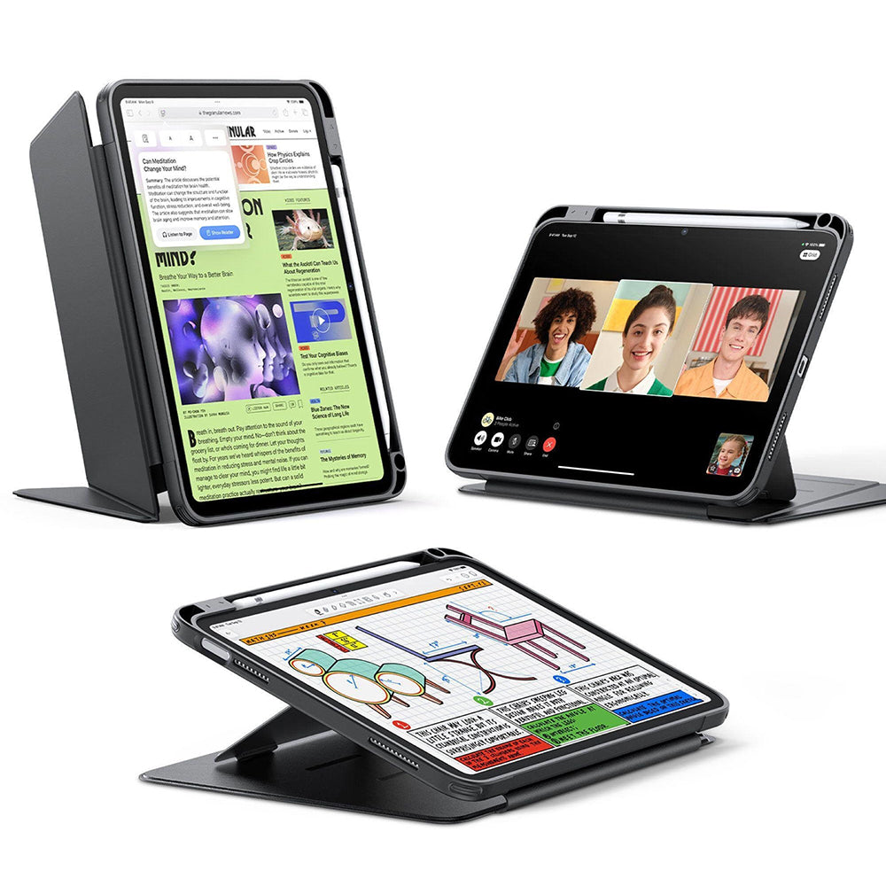 ESR - Flip Hybrid (with Pencil Holder) - iPad 10 (2022) 10.9 / 11 (2025) - Black