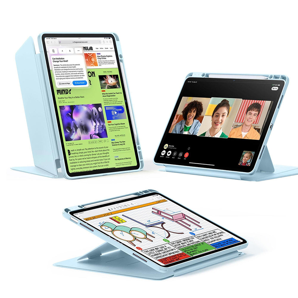 ESR - Flip Hybrid (with Pencil Holder) - iPad Air 13 (2024) / Air 13 (2025) - Sky Blue