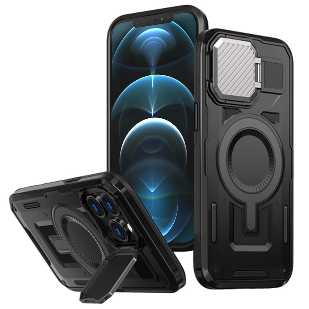 Techsuit - CamVault MagSafe - iPhone 12 Pro Max / iPhone 13 Pro Max - Black