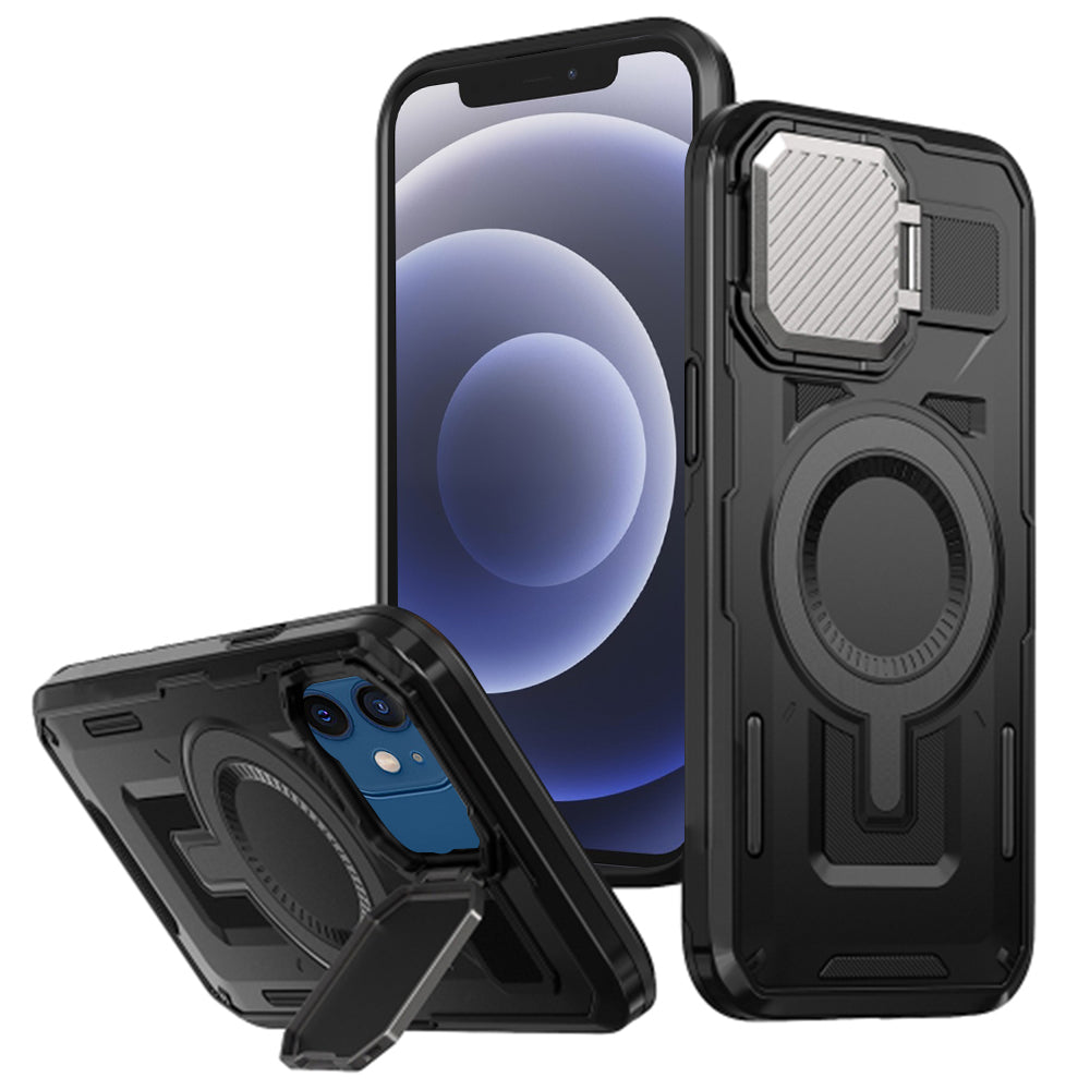 Techsuit - CamVault MagSafe - iPhone 12 / iPhone 12 Pro - Black