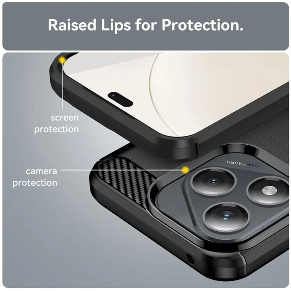 Techsuit - Carbon Silicone - Honor 400 Lite - Blue