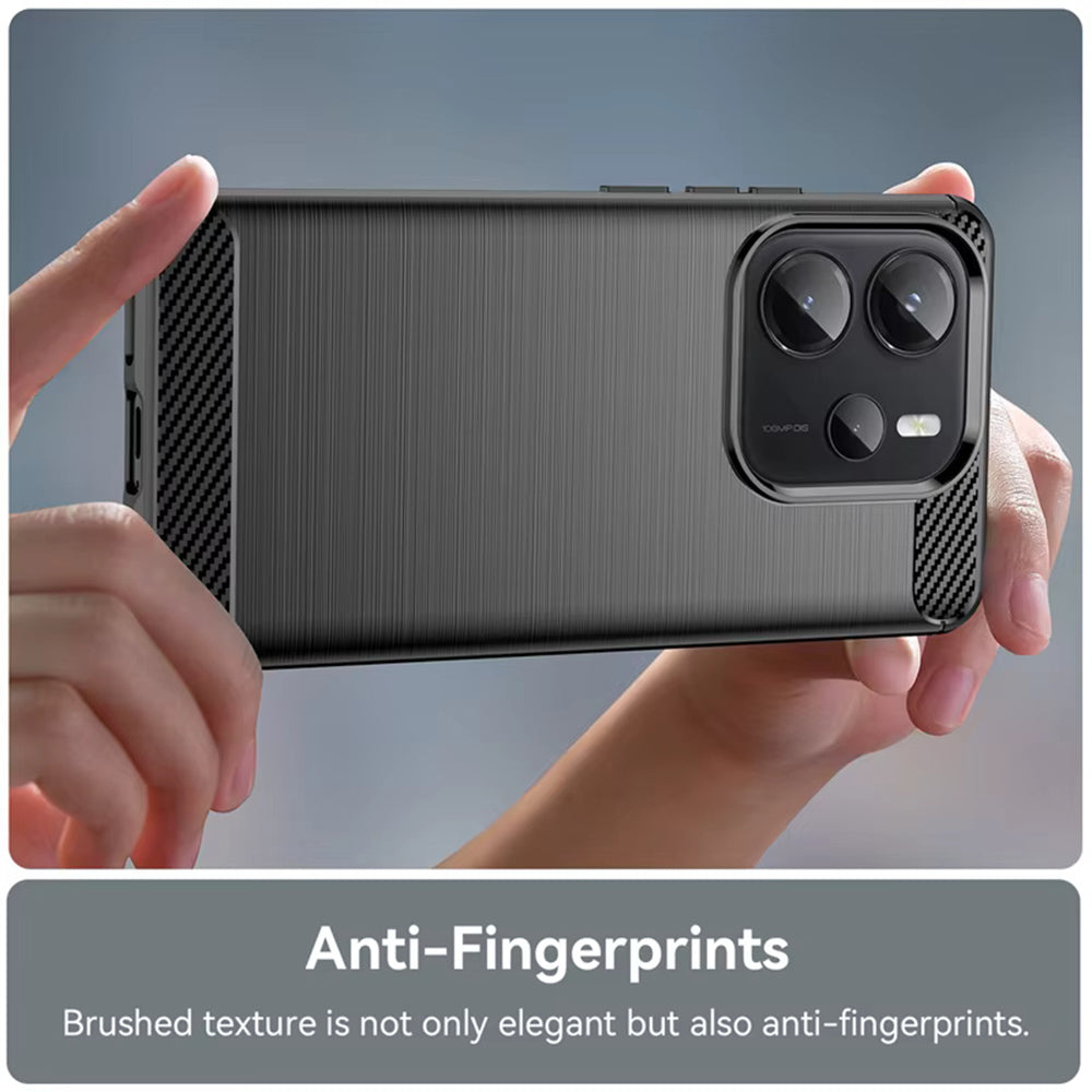 Techsuit - Carbon Silicone - Xiaomi Redmi Note 14S - Black