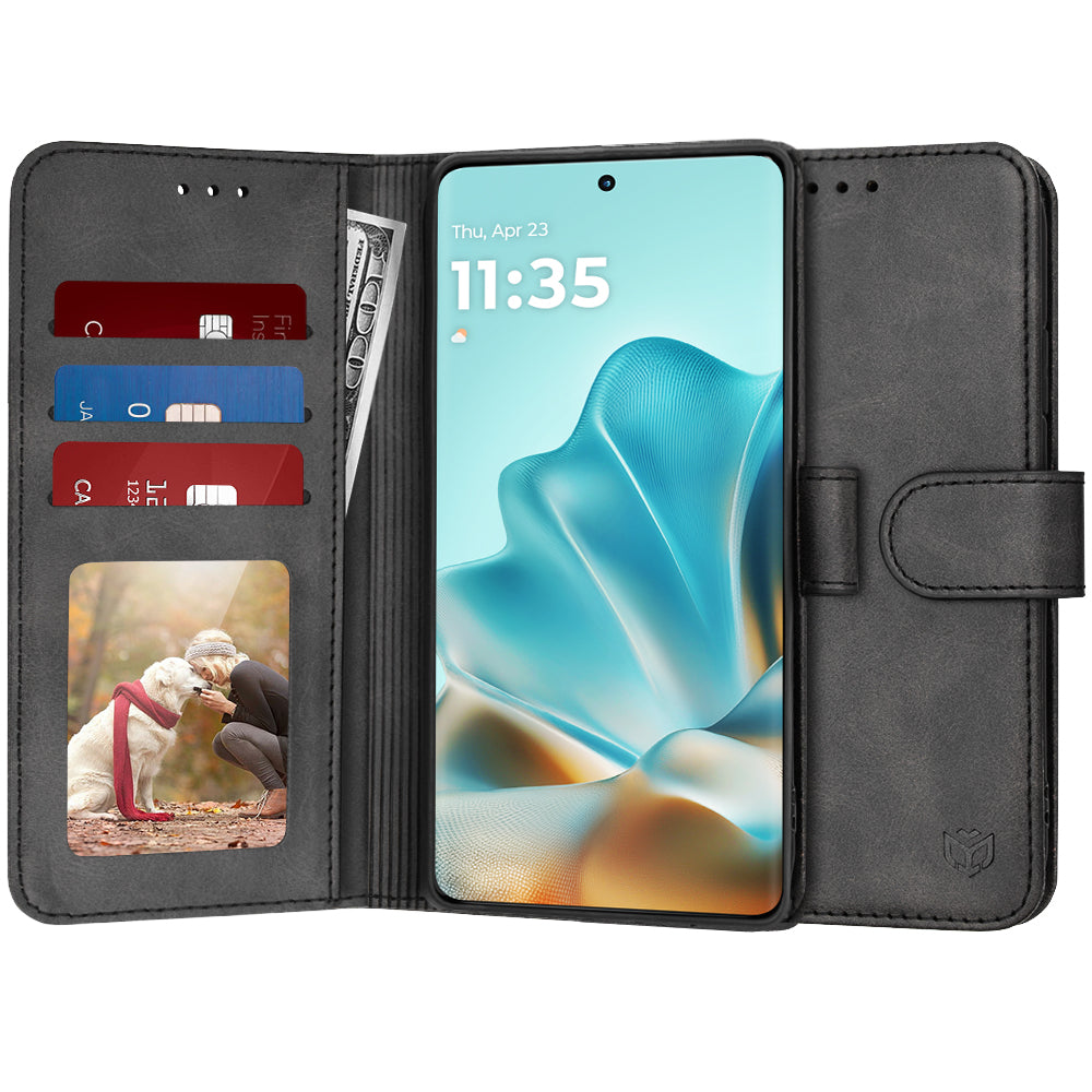 Techsuit - Diary Book - Motorola Edge 60 / Edge 60 Fusion - Black