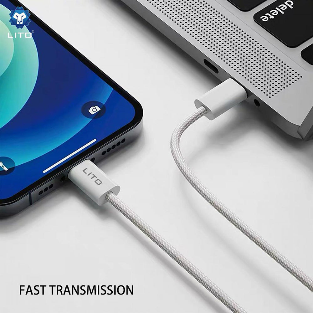 Lito - Data Cable (LD04CL) - Type-C to Lightning, Fast Charging 27W, 1m - White