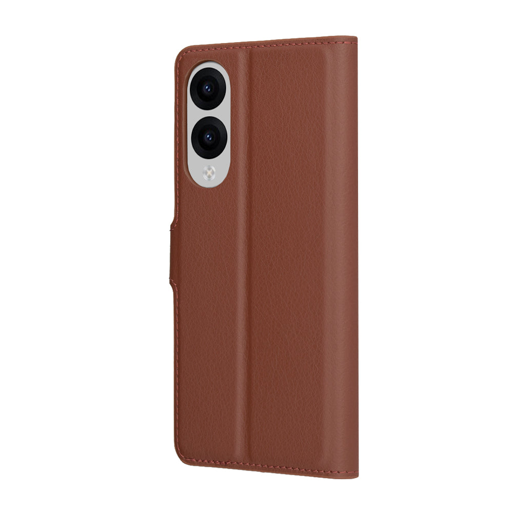 Techsuit - Leather Folio - Galaxy S25 Edge - Brown