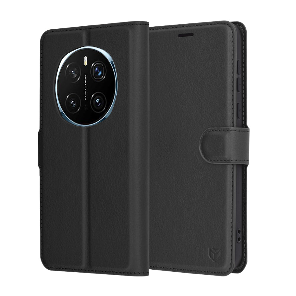 Techsuit - Leather Folio - Honor Magic7 Pro - Black