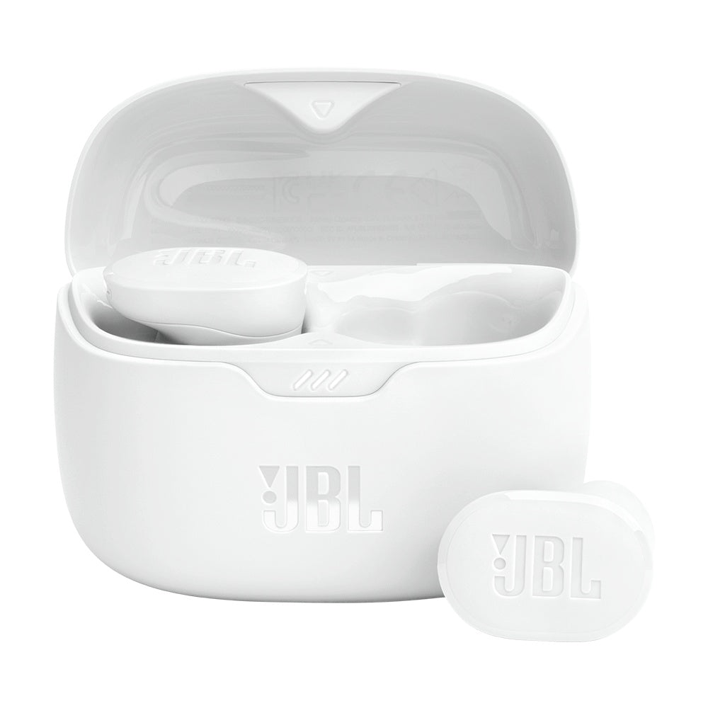 JBL - Wireless Earbuds (Tune Buds) - Bluetooth 5.3, True Wireless, Microphone, Noise Cancelling, IP54 - White
