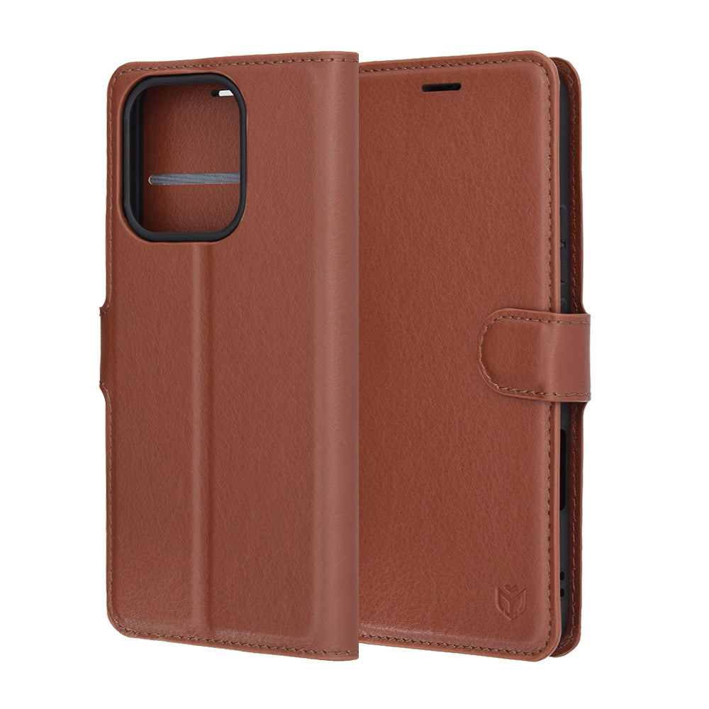 Techsuit - Leather Folio - Honor 400 Lite - Brown
