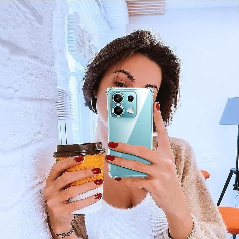 Techsuit - Shockproof Clear Silicone - Xiaomi Redmi Note 14S - Clear