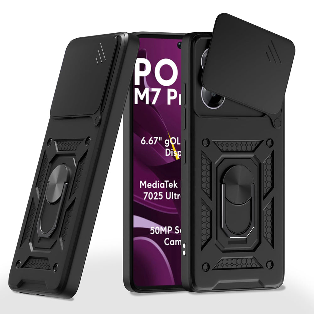 Techsuit - CamShield Series - Xiaomi Poco M7 Pro 5G - Black