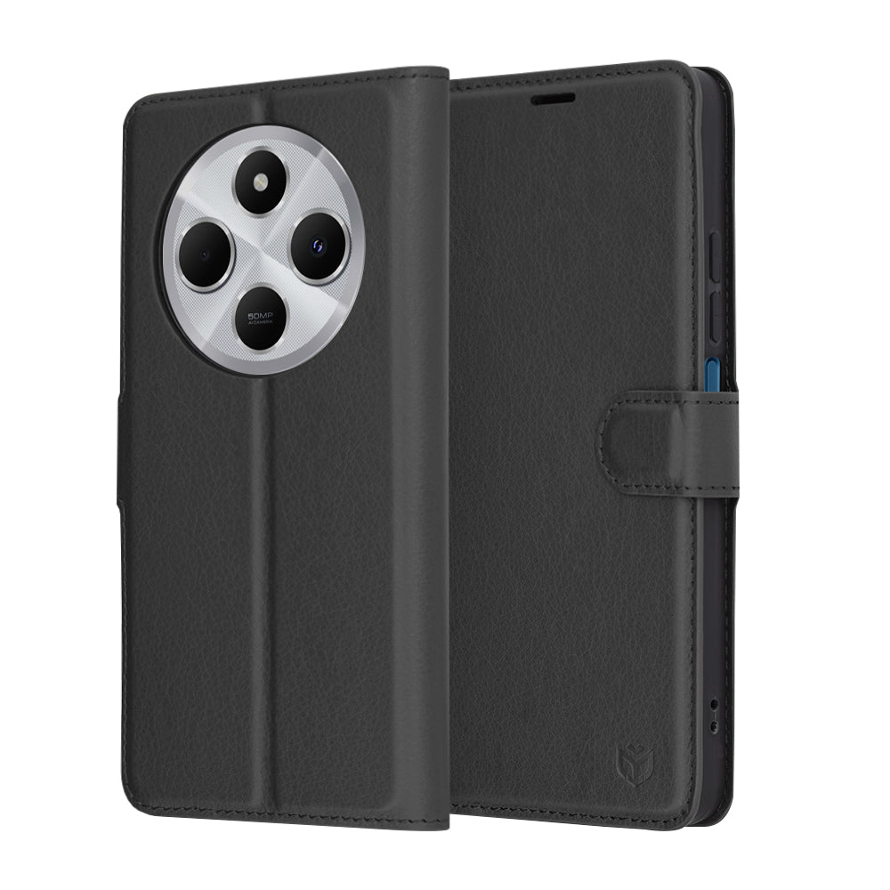 Techsuit - Leather Folio - Xiaomi Redmi 14C / Poco C75 - Black
